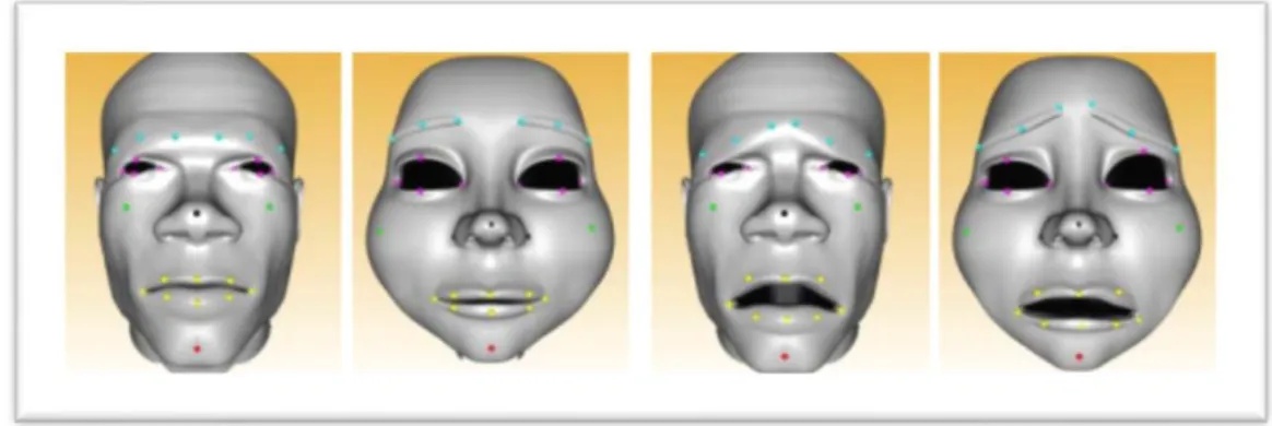 Figure II.1 : Transfert faciale, à gauche visage source en état neutre, à droite visage  cible en état neutre