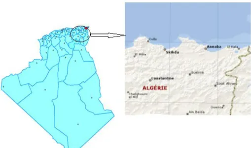 Figure 3. Localisation géographique de la zone d’étude 