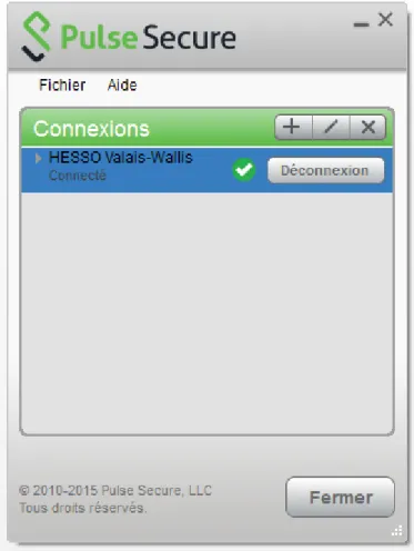 Figure 11: Portail d'identification sur le VPN Pulse Secure 