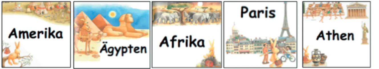Abbildung 12: Beispiel vom Postenblatt Afrika mit Brief von Felix (die Verfasserin, 2015) Das Handbuch ist Teil der entwickelten Materialbox