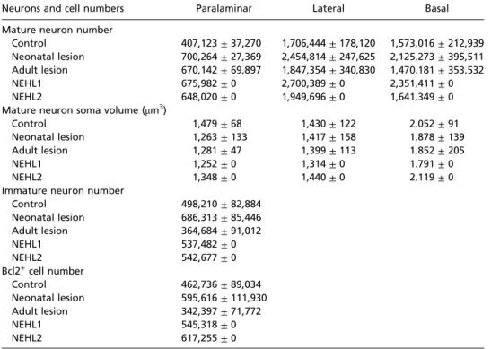 Table S2. Stereological estimates