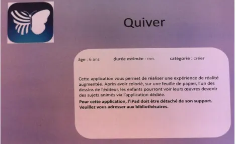Figure 7 Guide d’applications pour tablette de la Bibliothèque de la ville de  Meyrin 