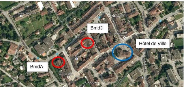 Figure 2 : Localisation BmdA et BmdJ 