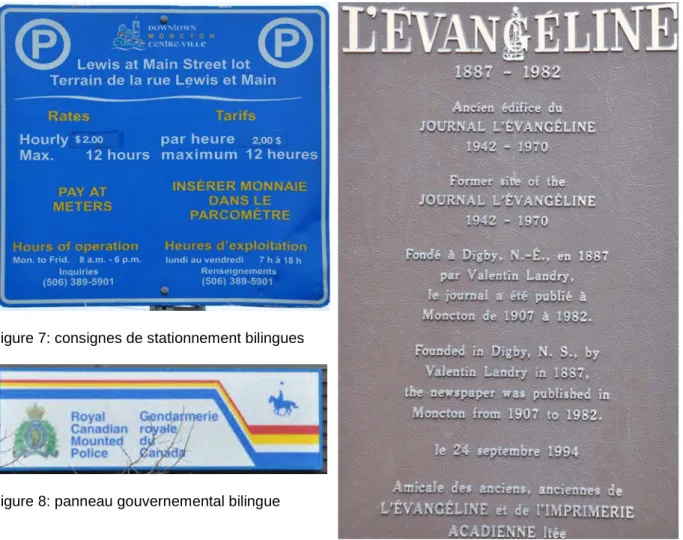 Figure 7: consignes de stationnement bilingues 
