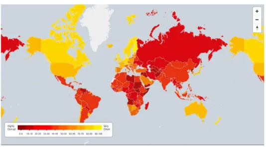 Figure 10 : Transparency International Map 
