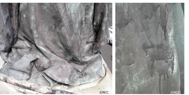 Figure 18 - 19 Left: Un-cleaned face; Right : Un-cleaned front bottom.  