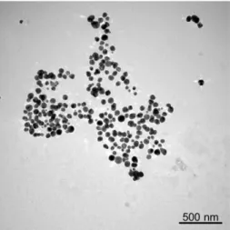 Figure S8. TEM micrograph of the PVP-coated Ag NPs. 