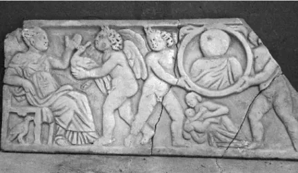 Fig. 2 : sarcophage, rome, catacombe de praetextatus (photo Dai rome).