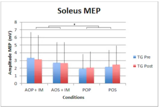 Fig. 8 – Résultats MEP des tests groupe entraînement 