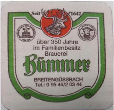 Figure 2.2 Local pride in Brauerei Faust 