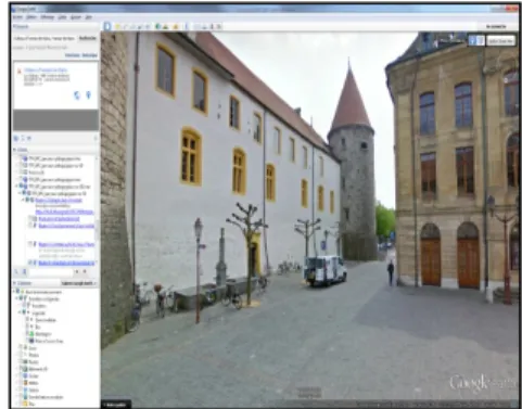 Figure  4:  Château  d'Yverdon-les-Bains  en mode google street view