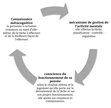 Figure 4 : Cycle de l’activité métacognitive 