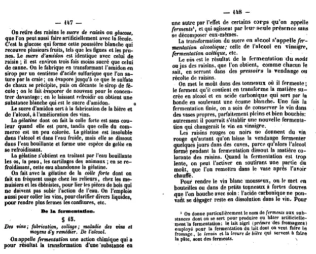 Figure 2 : Exemple de deux pages du « cours pratique » de S. Blanc (1857). 
