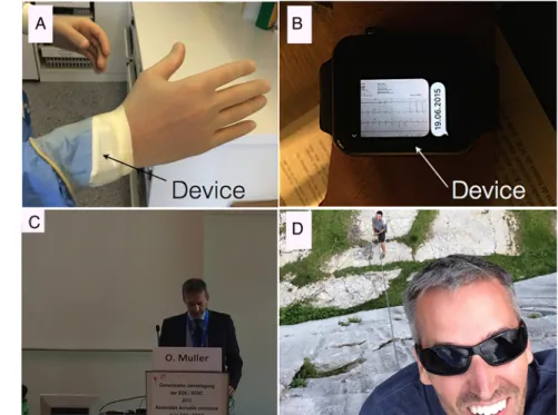 Figure 1 Examples of recordings in an Interventional Cardiologist’s Activities in Daily Life (ICADLs)