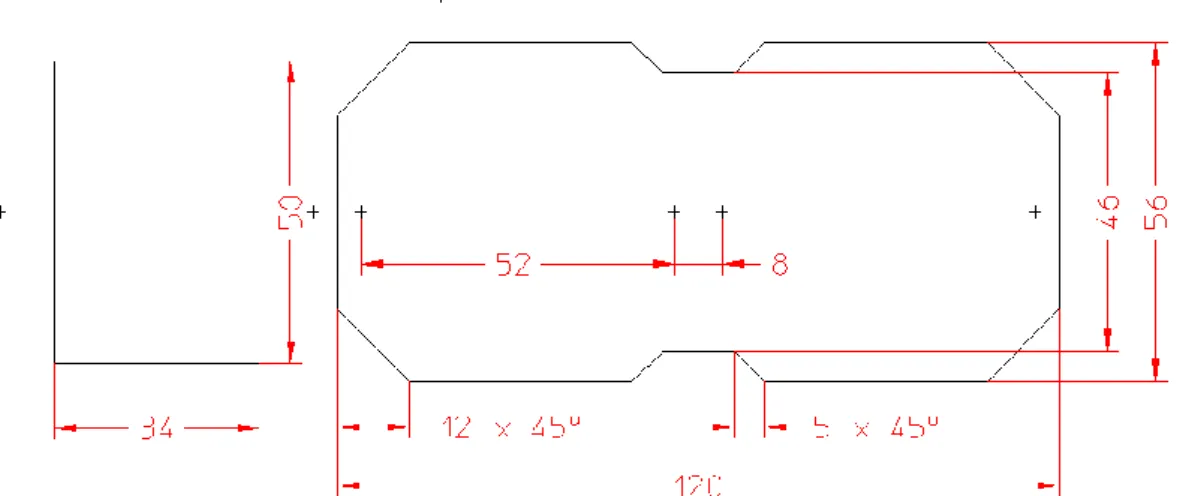 Figure 4 : Découpe de l’arrière du boîtier 