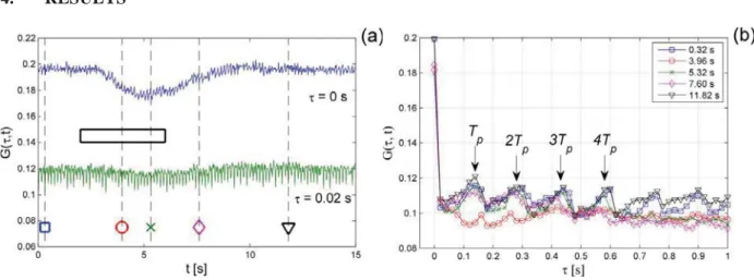 Figure 6 Example of correlation coefficients changes during functional stimulation (a)