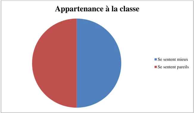 Figure 5 : Appartenance à la classe. 