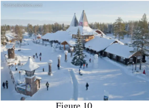 Figure 10  Son village en Laponie 