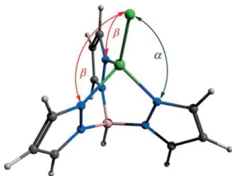 Table 2. Selected bond lengths and angles for the DFT-optimized struc- struc-tures of the investigated Mn 3+ and Fe 2+ complexes, as well as the JT  sta-bilization energies