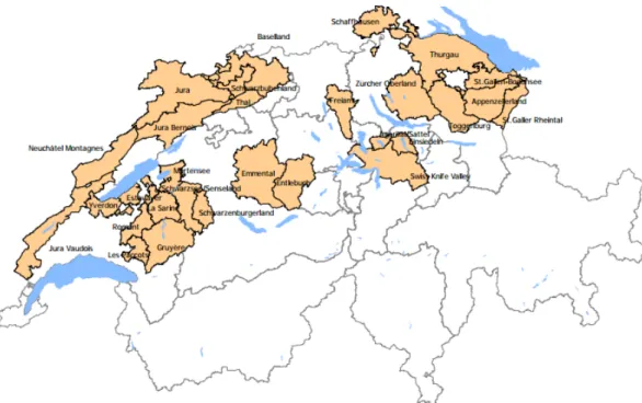 Figure 4: Destinations d'excursion en Suisse