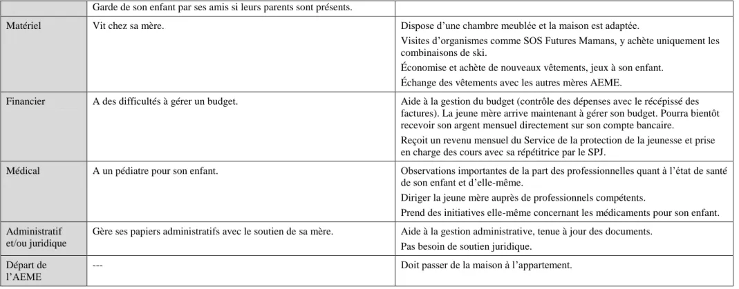 Tableau 5 : Présentation « Soutiens Fanny»