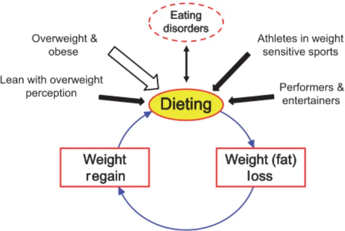 Figure 1 Typical population groups that use dieting to lose weight and are at risk for weight cycling.