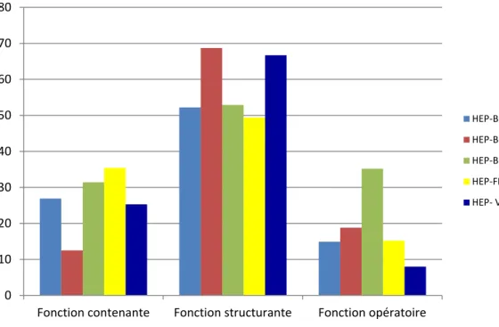 Figure 5 : Répartition selon la fonction : limites 