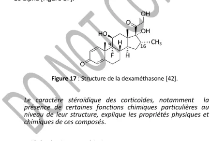 Figure 16 : Structure de la triamcinolone [8] 