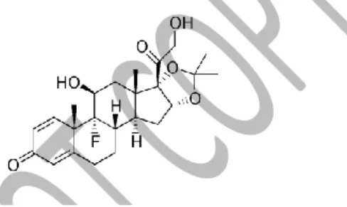 Figure 23 : Acétonide de triamcinolone [8]. 
