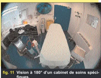 fig. 11 Vision à 180° d’un cabinet de soins spéci- spéci-fiques.