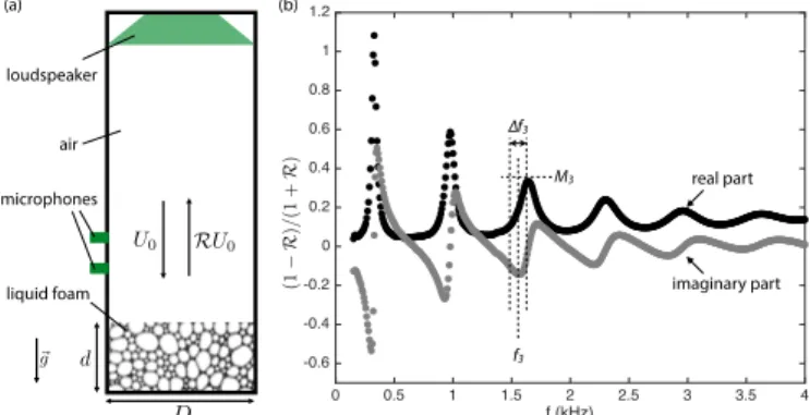 Fig. 2. Liquid volume fractions (Φ) and bubble median sizes (R) for the 71 foam samples investigated