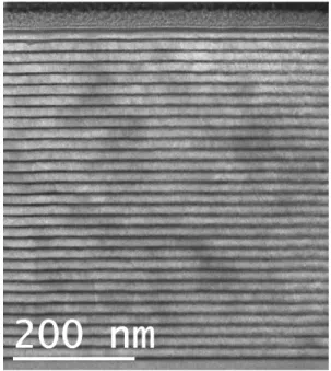 Figure 1. STEM BF image of the unannealed Mg/Co_2 multilayer. 