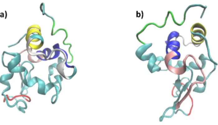 Figure 5. Sequence of the chicken lysozyme with, highlighted in blue, the detected peptides.