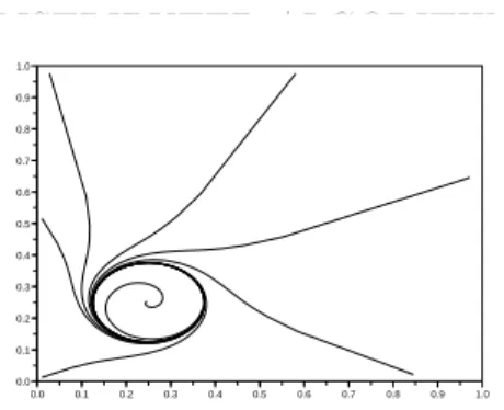 Figure 8: An ordinary differential equation with a limit cycle