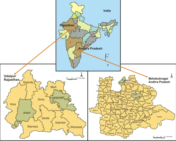 Figure 9: Location of Programme Villages.