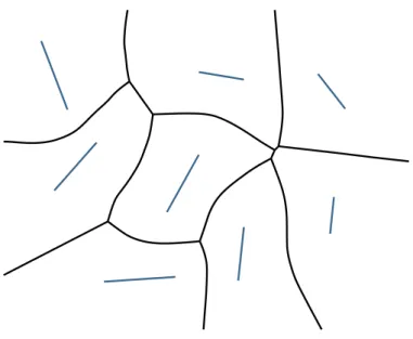 Figure 1.3. The nearest neighbor Voronoi diagram of line segments.