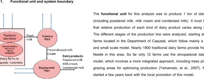 Figure 11. Scheme for Nestlé’s analyzed system 