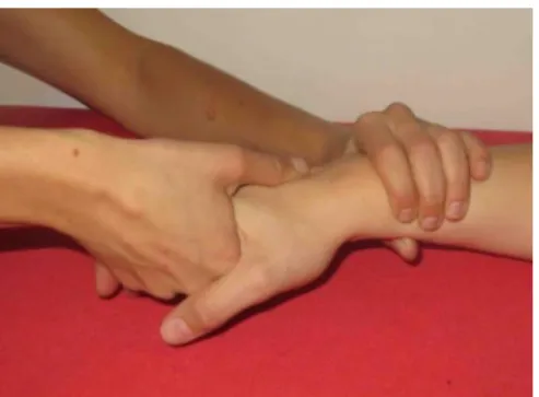 Abbildung  7:  Der  Midcarpal  Test  (Bild: 