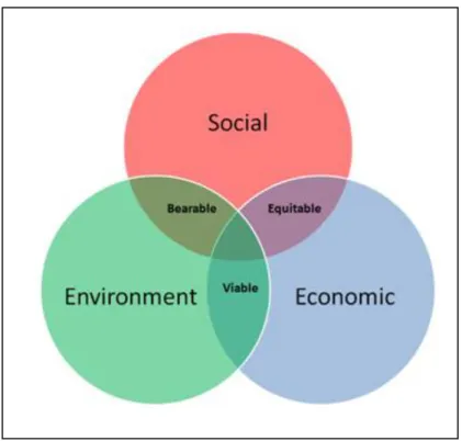 Figure 1 – Three sustainable development pillars 