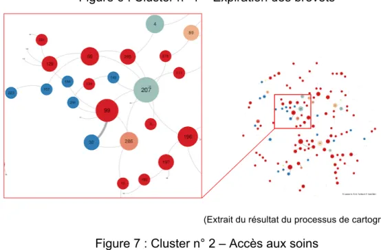 Figure 6 : Cluster n° 1 – Expiration des brevets 