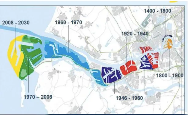 Tableau 6 : L’évolution du port de Rotterdam au fil des siècles 