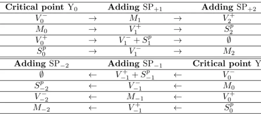 Table 3: Macroscopic transformations observed for the critical points Y 0 with the amplitude mask BA ∞ 