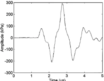 FIG. 4. Flash of light measured by the photomultiplicator when a pulse of pressure is applied at the end of the collapse.