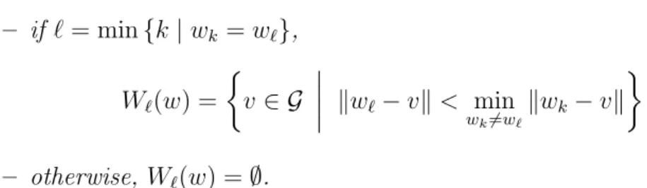 Figure 1: Vorono¨ı tessellation of 50 points of R 2 drawn uniformly in a square.