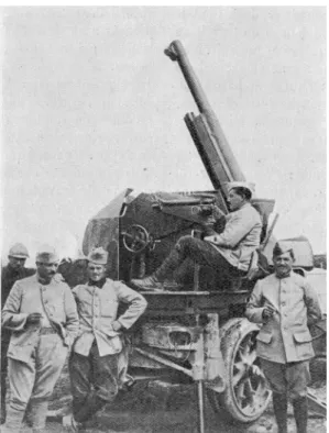 Figure 5. The celebrated 75-mm cannon of the French field ar- ar-tillery, here adapted for anti-aircraft shooting