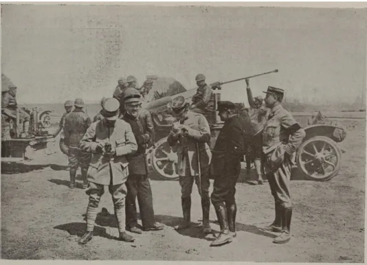Figure 6. Preparing for aerial shooting at the training center for practical anti-aircraft shooting in Arnouville, 1917