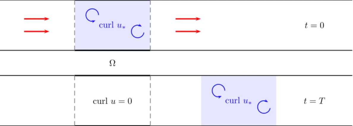 Figure 2. Flushing process for the vorticity