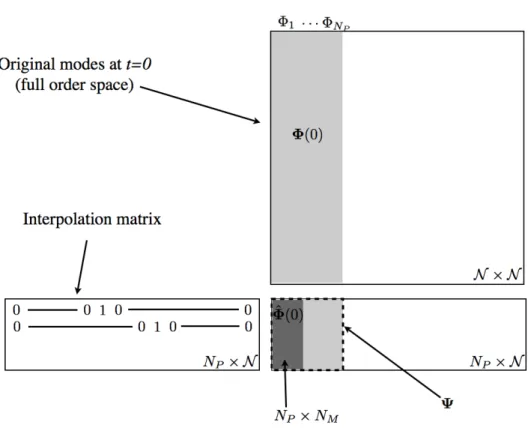 Fig. 2.1. Schematic representation of matrices Φ(0), Ψ and Φ(0). ˆ