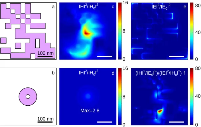 Figure  3.  Optimized  structure  and  comparison  with  a  hollow  silicon  nanodisk