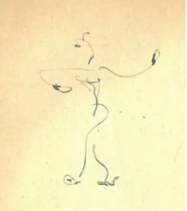 Figure 6. Dessin représentant une silhouette dans « La fatigue » de Chailley-Bert 